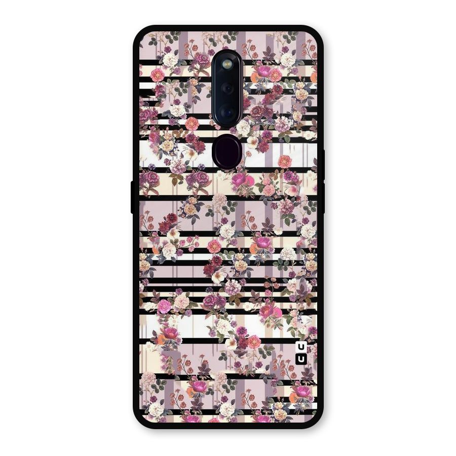 Beauty In Floral Metal Back Case for Oppo F11 Pro