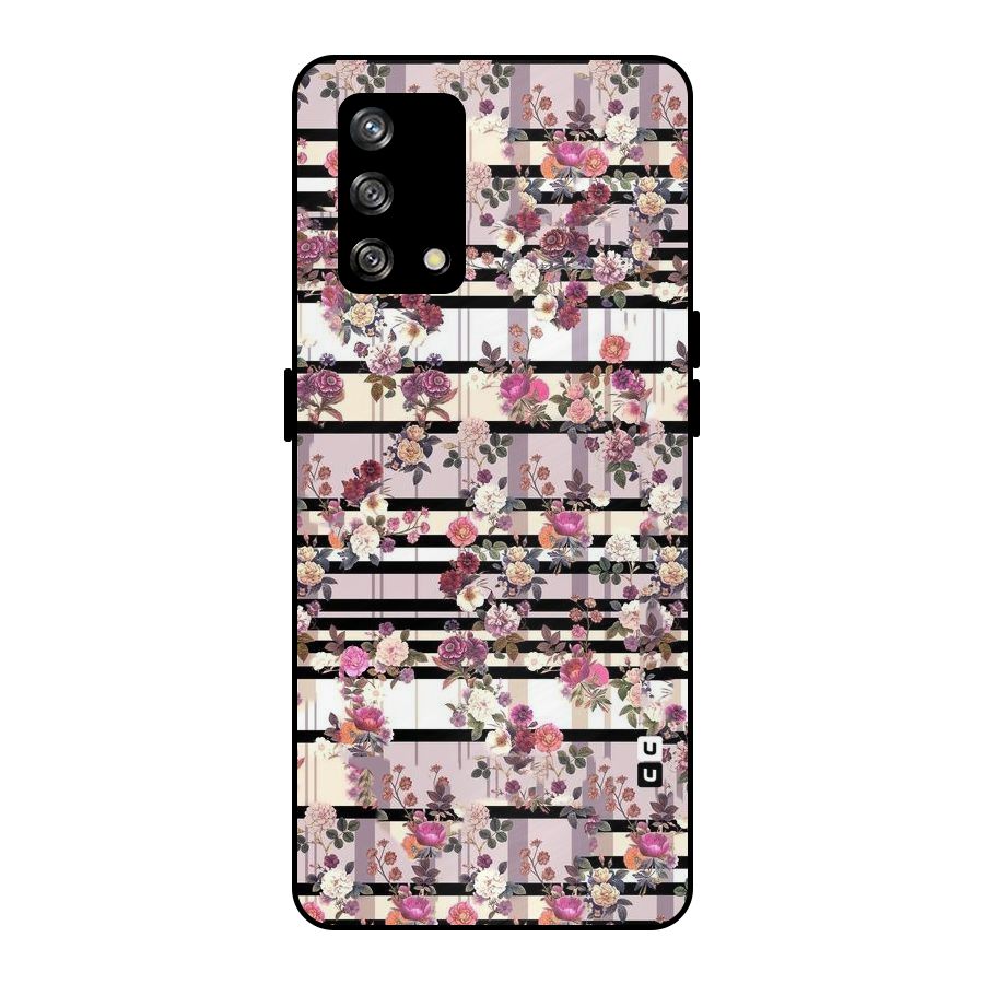 Beauty In Floral Metal Back Case for Oppo F19