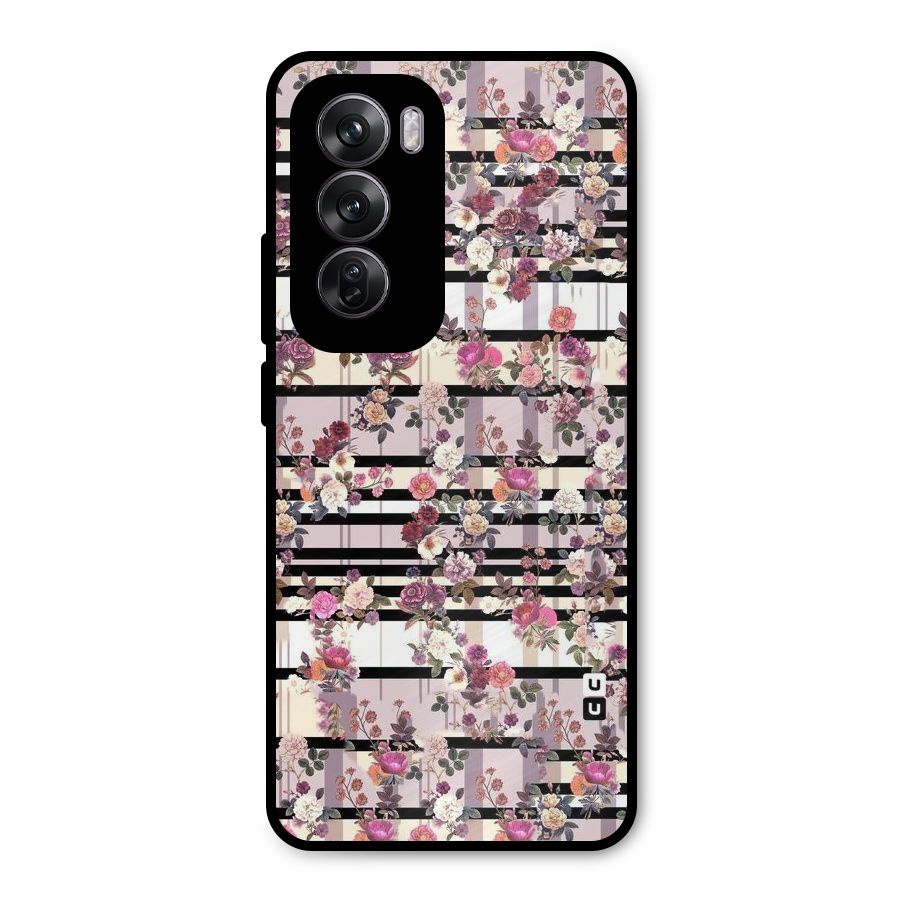 Beauty In Floral Metal Back Case for Oppo Reno12 Pro