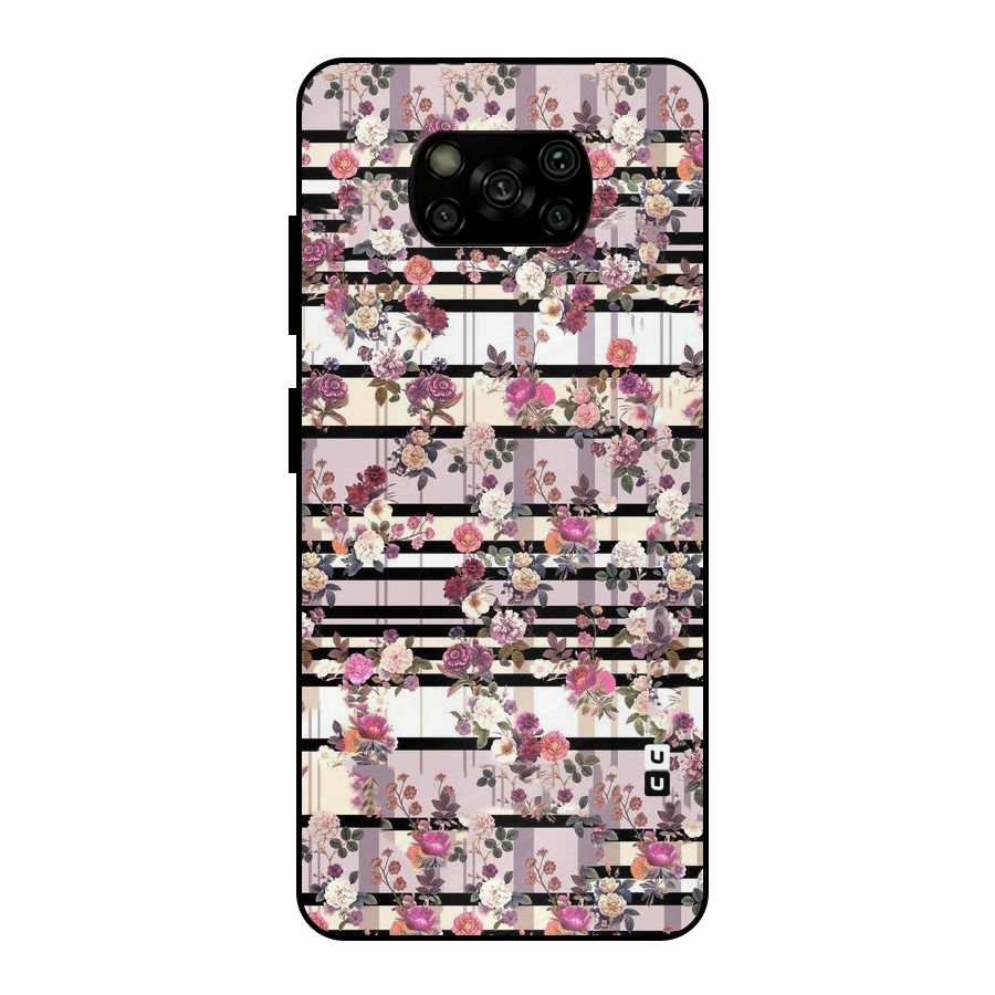 Beauty In Floral Metal Back Case for Poco X3