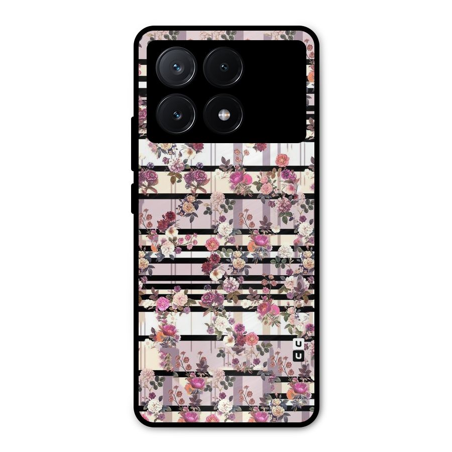 Beauty In Floral Metal Back Case for Poco X6 Pro