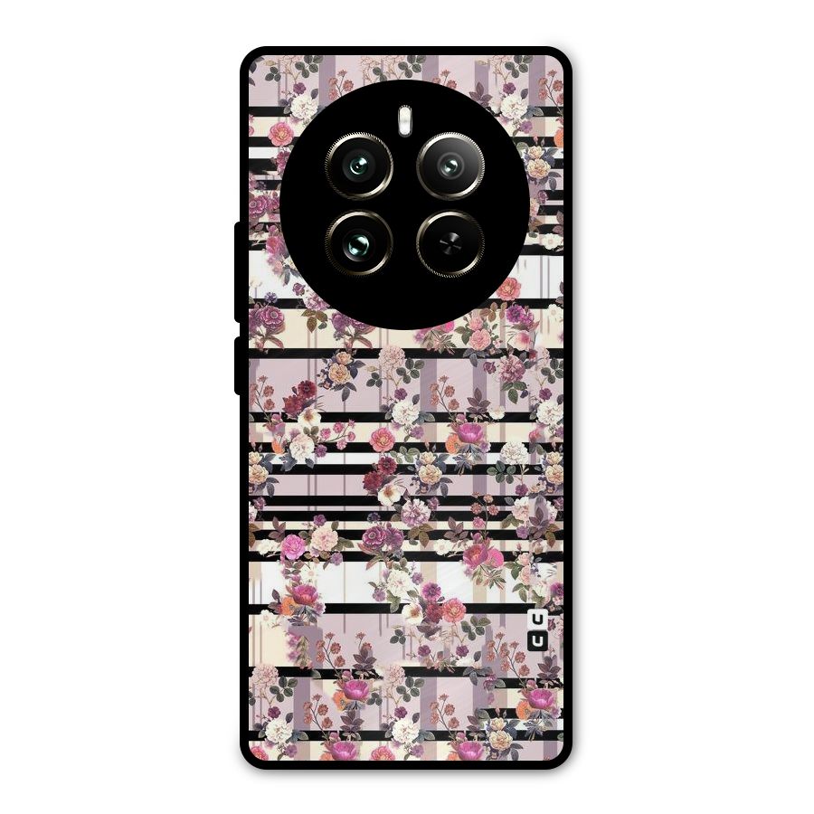 Beauty In Floral Metal Back Case for Realme 12 Pro