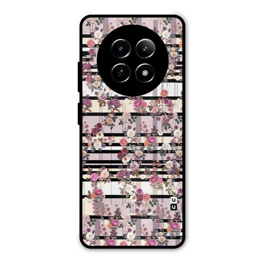 Beauty In Floral Metal Back Case for Realme 12x 5G