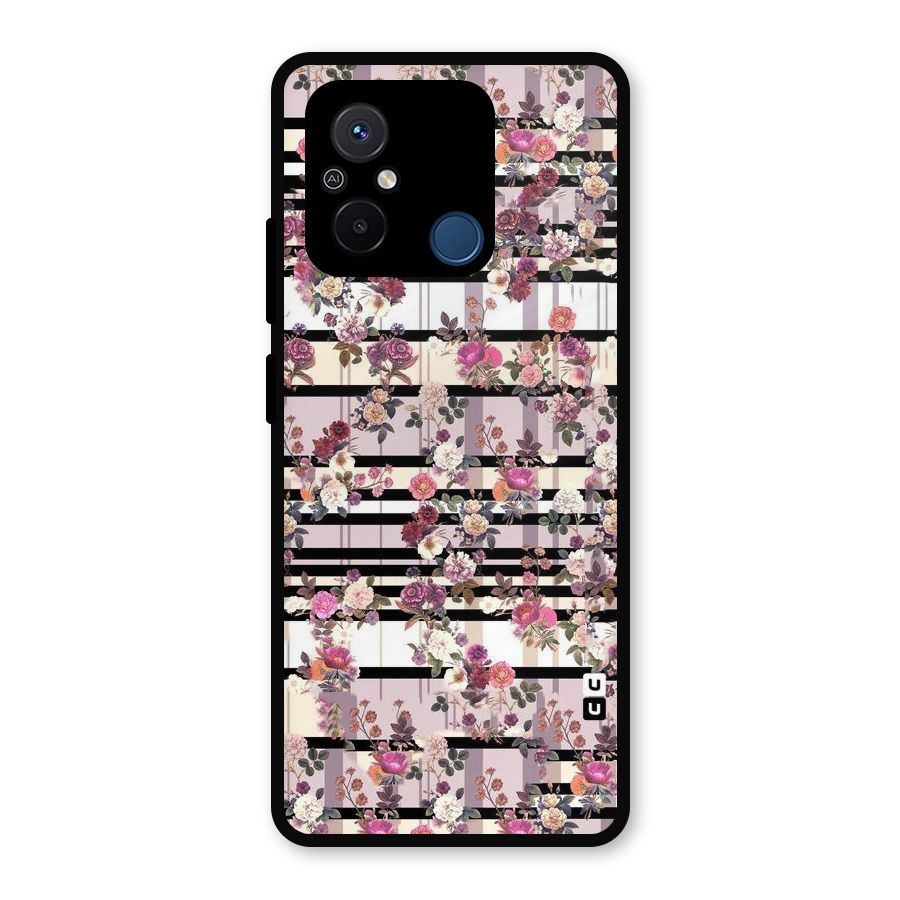 Beauty In Floral Metal Back Case for Redmi 12C