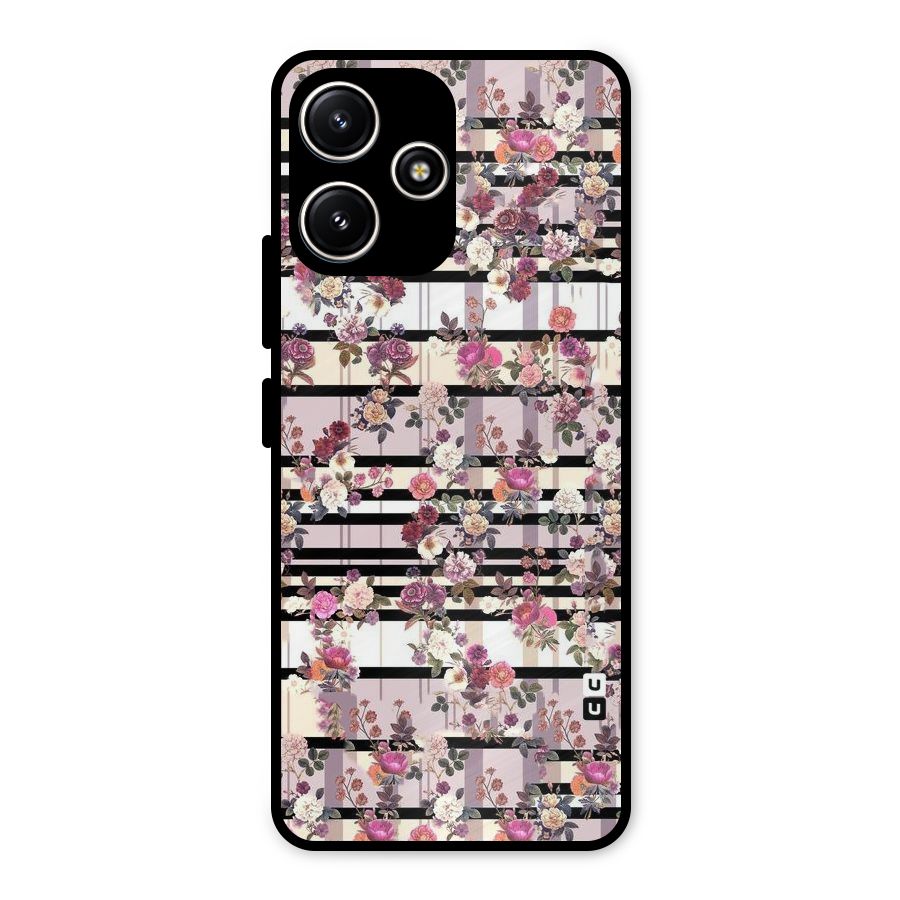 Beauty In Floral Metal Back Case for Redmi 12 5G