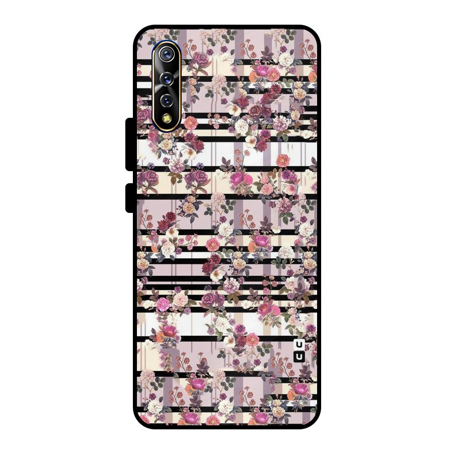 Beauty In Floral Metal Back Case for Vivo S1