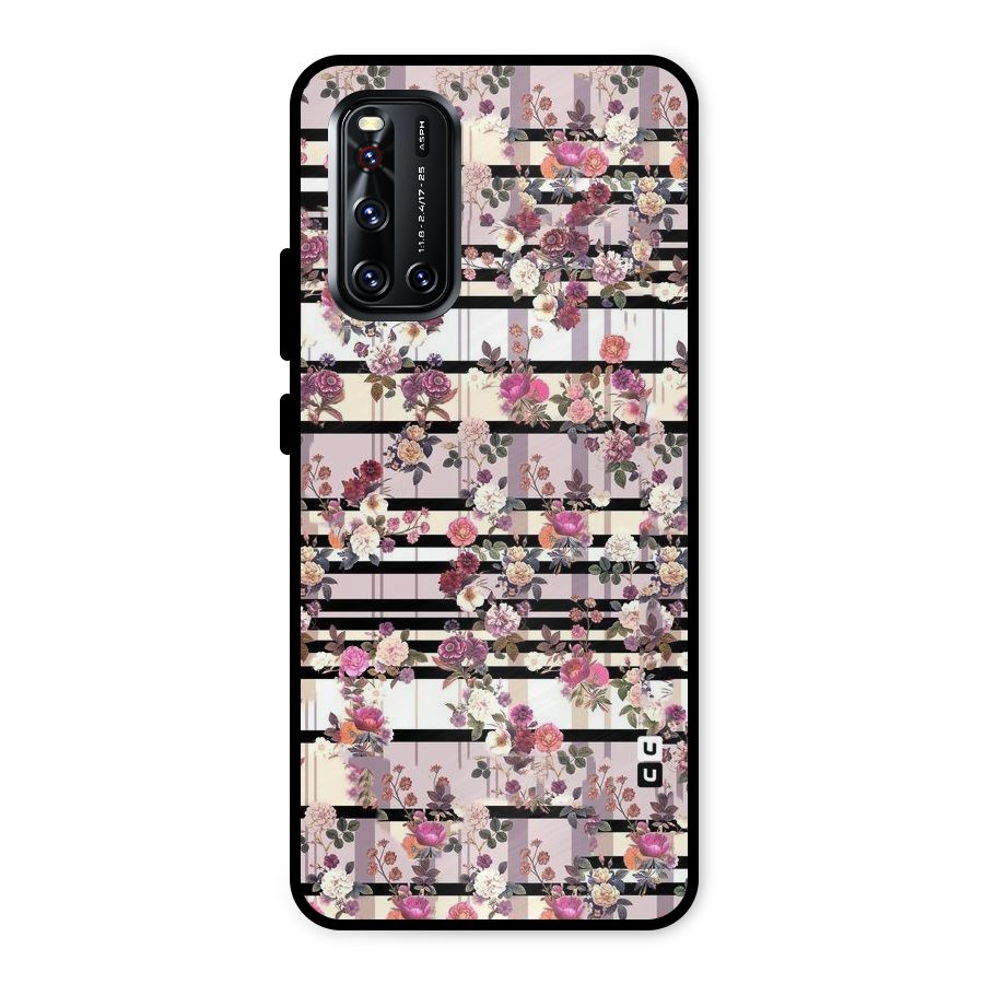 Beauty In Floral Metal Back Case for Vivo V19