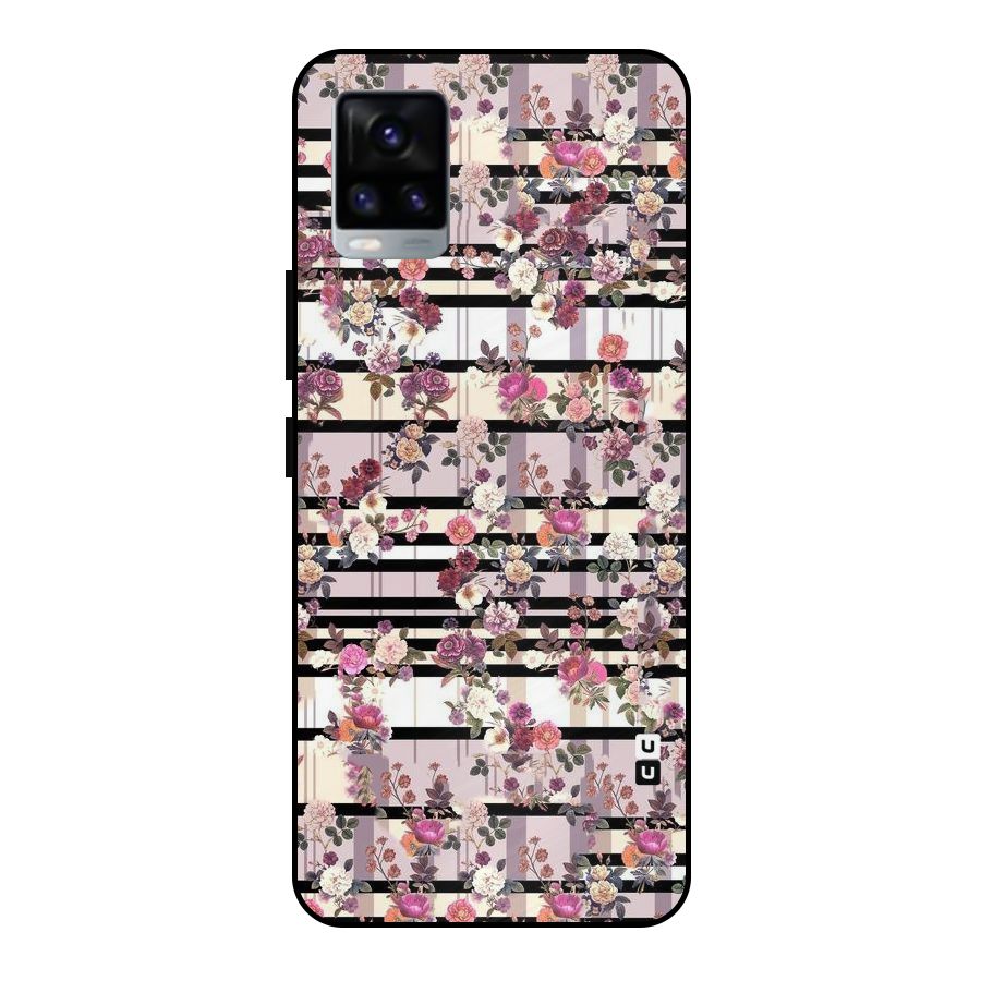 Beauty In Floral Metal Back Case for Vivo V20 2021