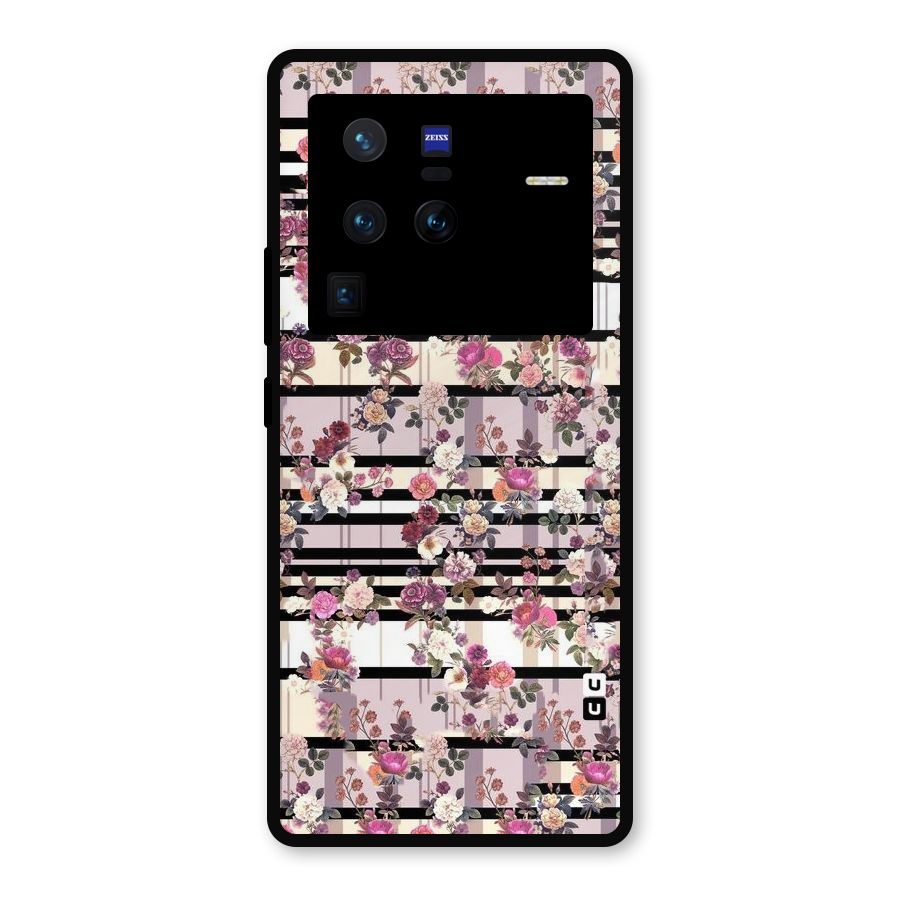 Beauty In Floral Metal Back Case for Vivo X80 Pro