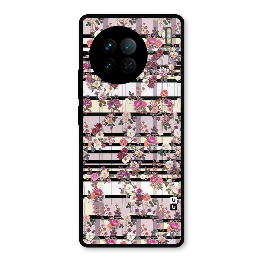 Beauty In Floral Metal Back Case for Vivo X90