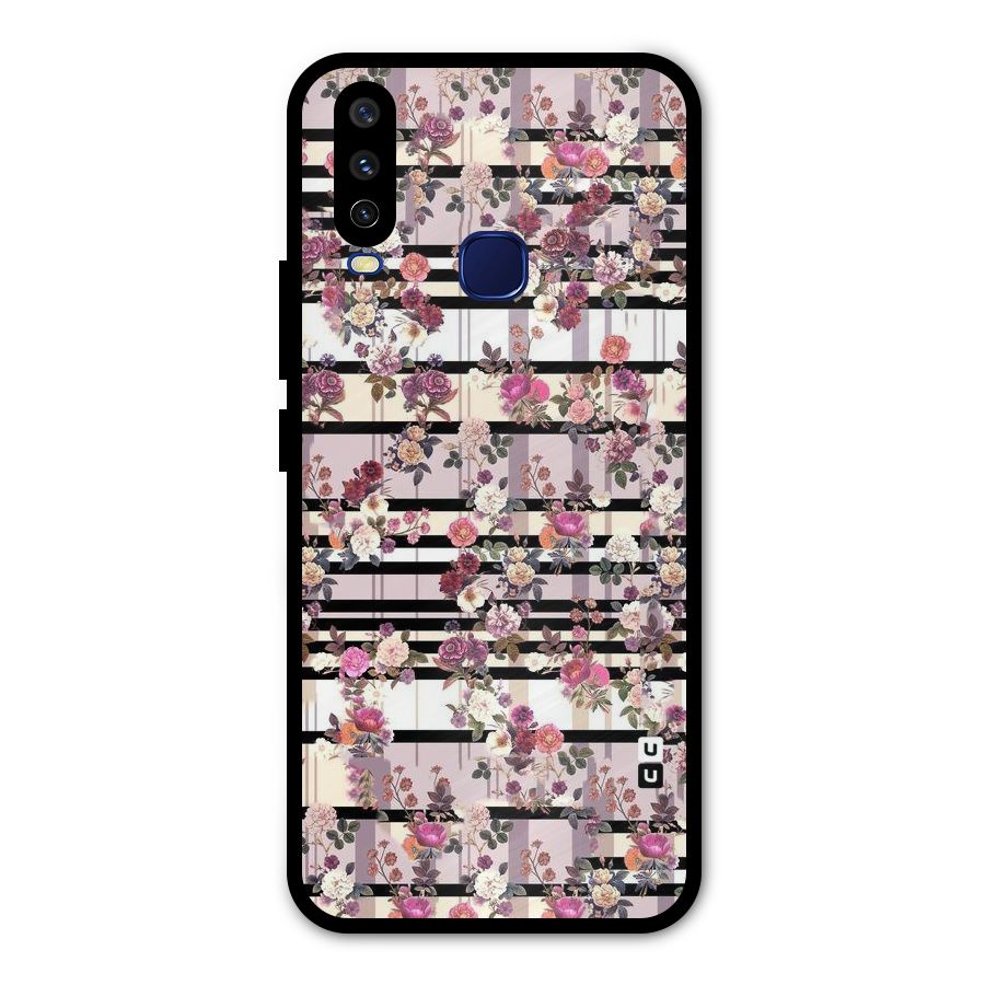 Beauty In Floral Metal Back Case for Vivo Y12