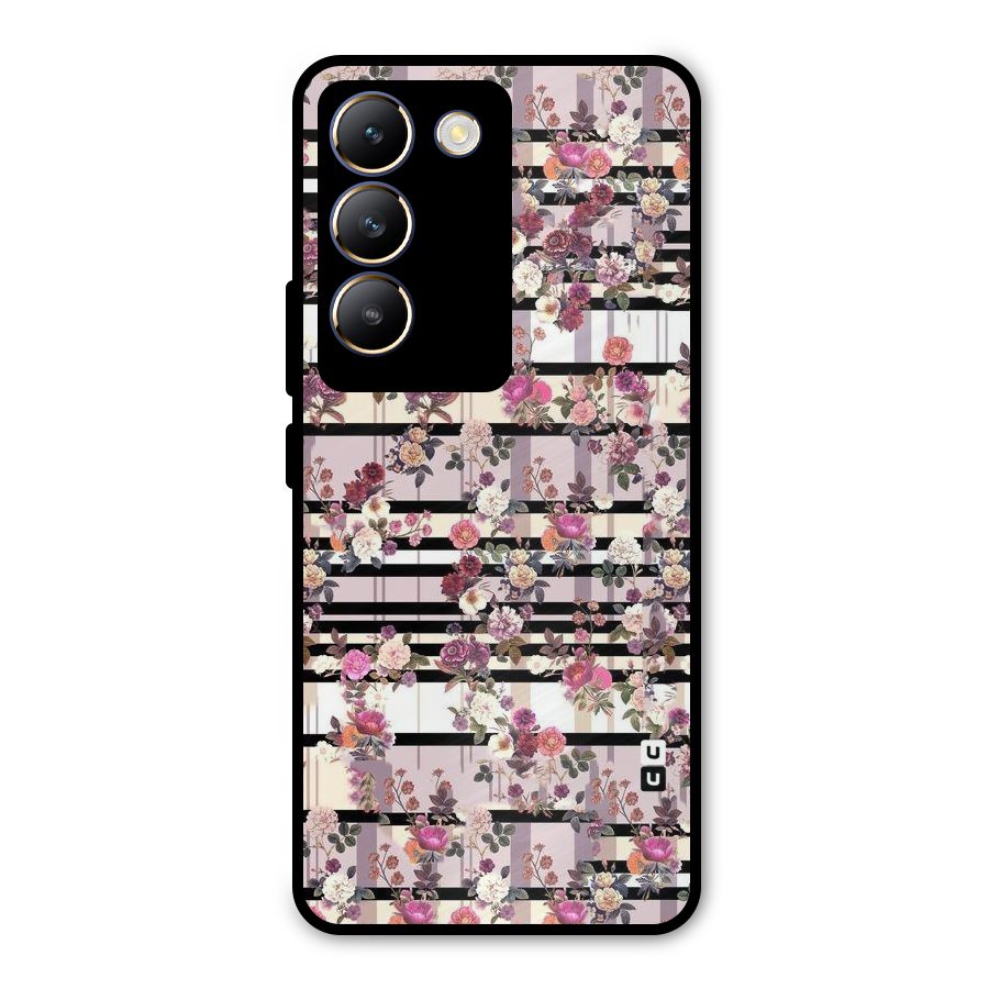Beauty In Floral Metal Back Case for Vivo Y200e