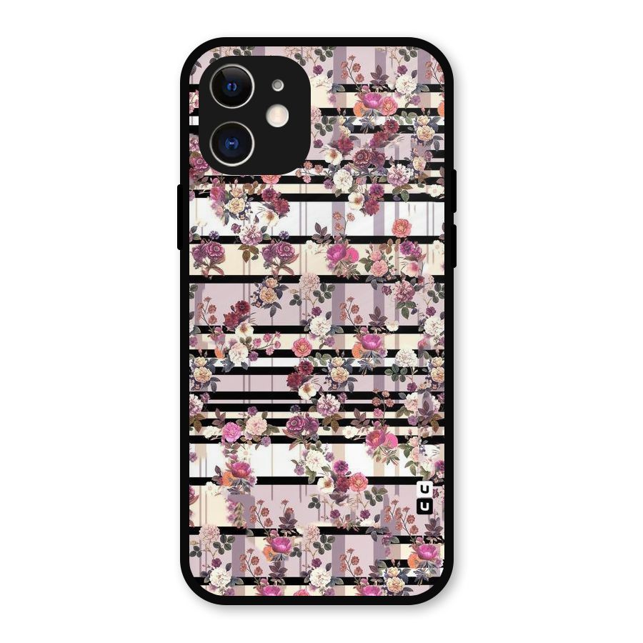 Beauty In Floral Metal Back Case for iPhone 12