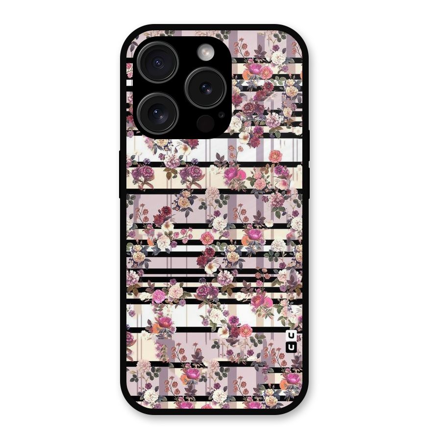 Beauty In Floral Metal Back Case for iPhone 15 Pro