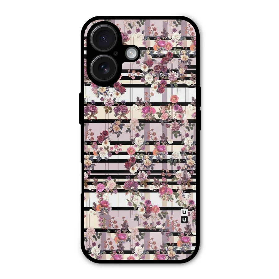 Beauty In Floral Metal Back Case for iPhone 16