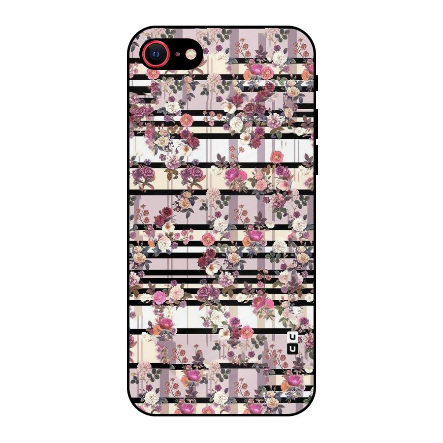 Beauty In Floral Metal Back Case for iPhone SE 2020