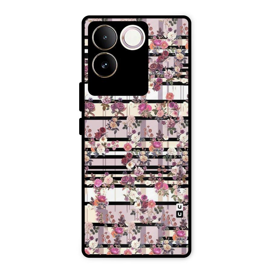 Beauty In Floral Metal Back Case for iQOO Z7 Pro
