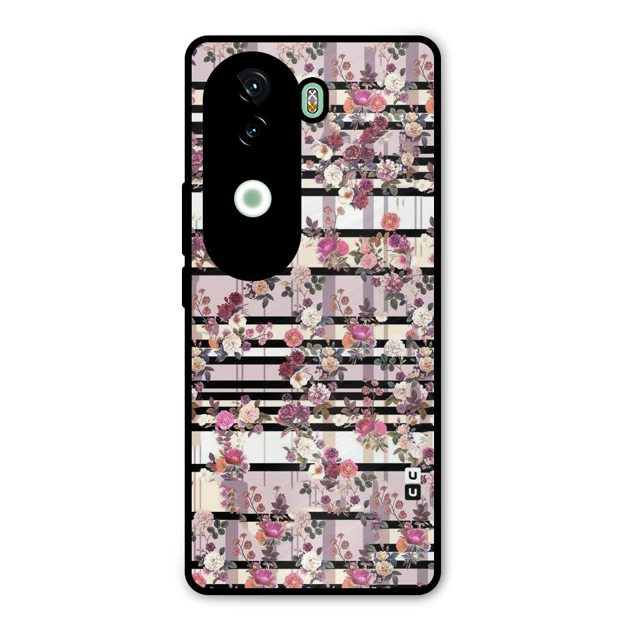 Beauty In Floral Metal Back Case for iQOO Z9s