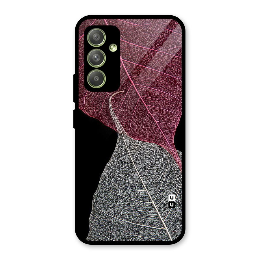 Beauty Leaf Glass Back Case for Galaxy A54