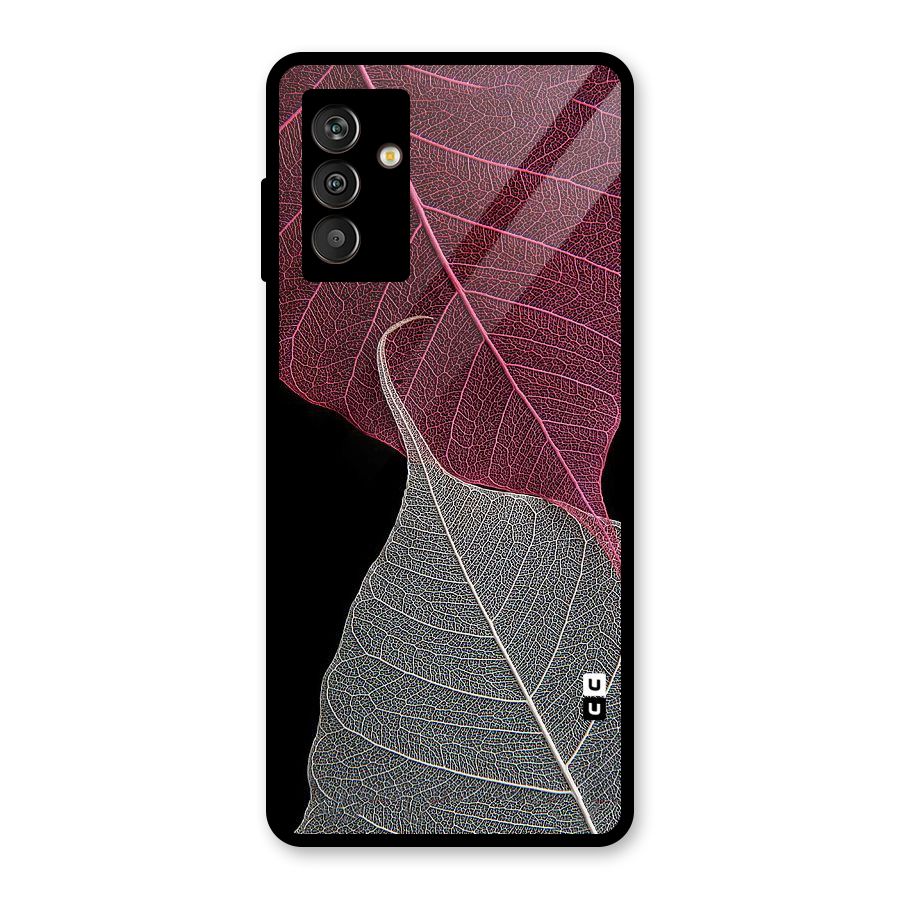 Beauty Leaf Glass Back Case for Galaxy M13
