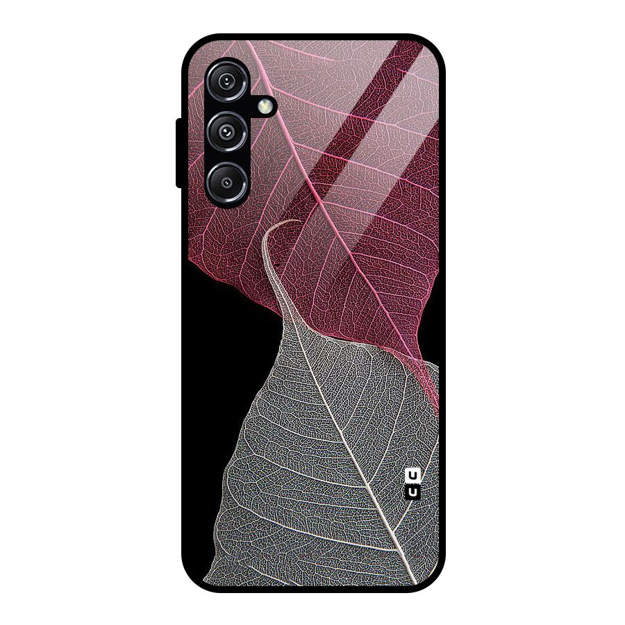 Beauty Leaf Glass Back Case for Galaxy M34 5G