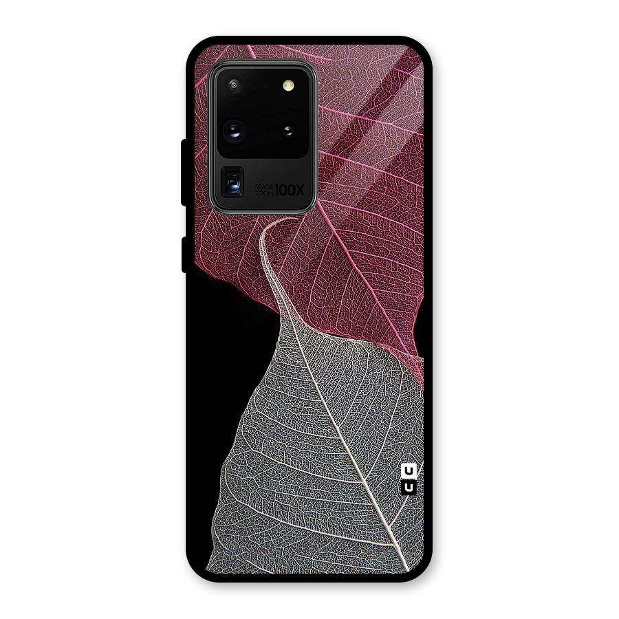 Beauty Leaf Glass Back Case for Galaxy S20 Ultra