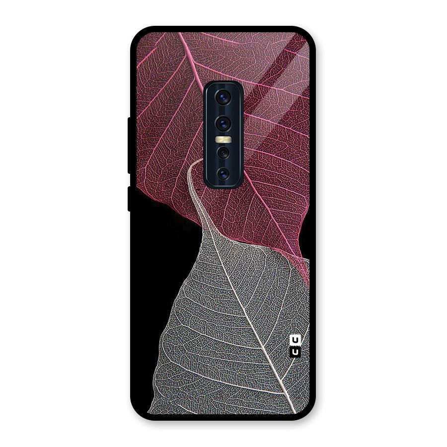 Beauty Leaf Glass Back Case for Vivo V17 Pro