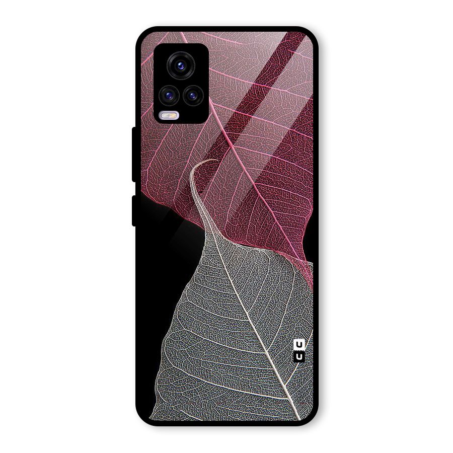 Beauty Leaf Glass Back Case for Vivo V20 2021