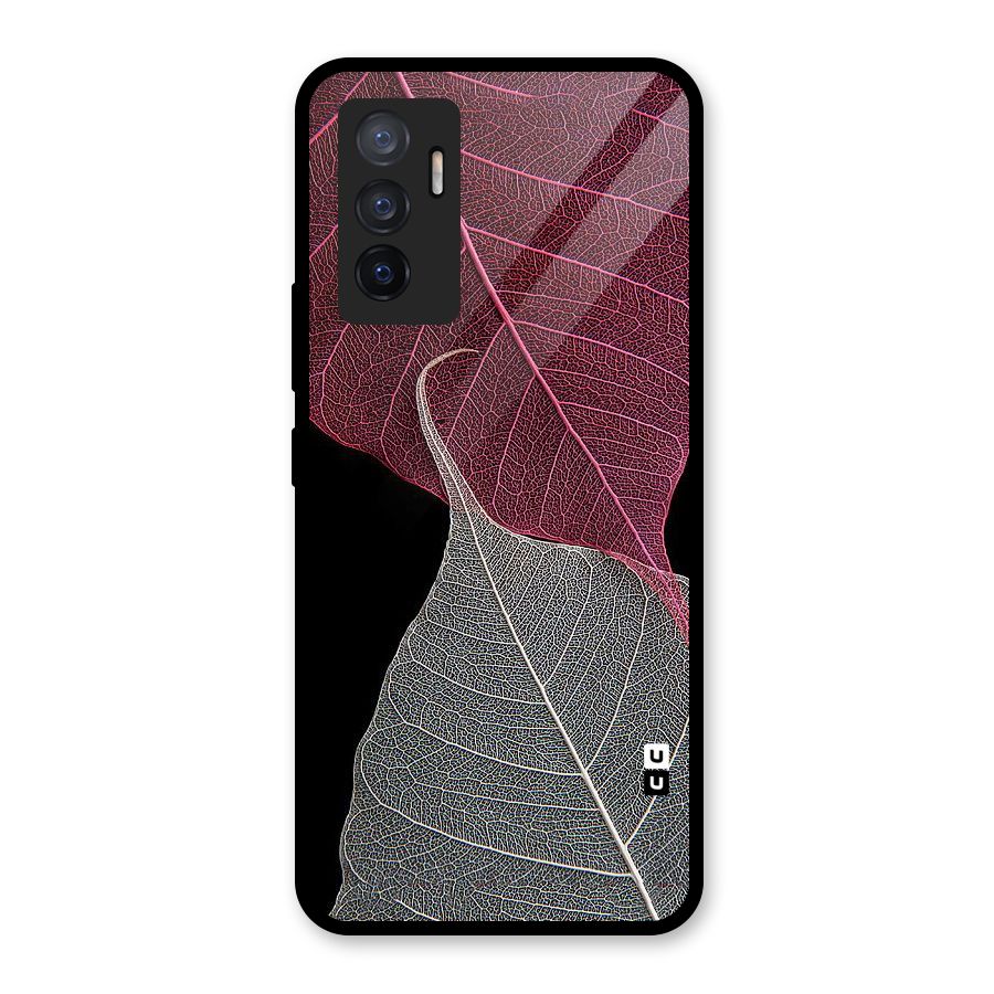 Beauty Leaf Glass Back Case for Vivo V23e