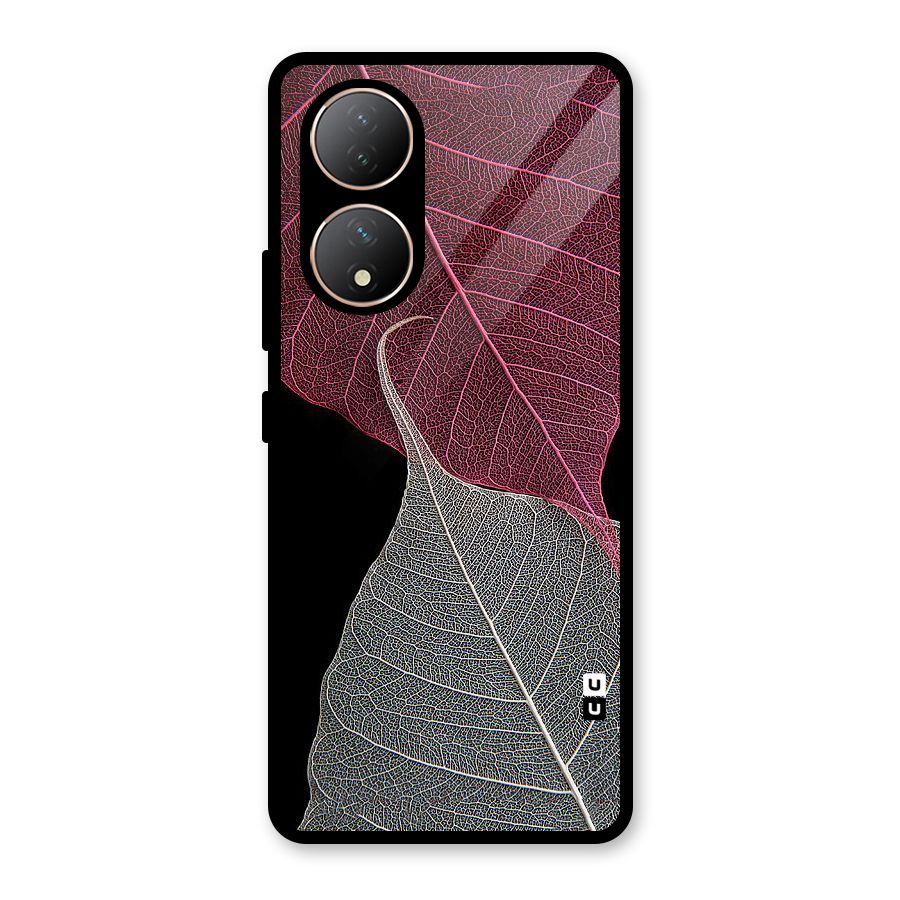 Beauty Leaf Glass Back Case for Vivo Y100A