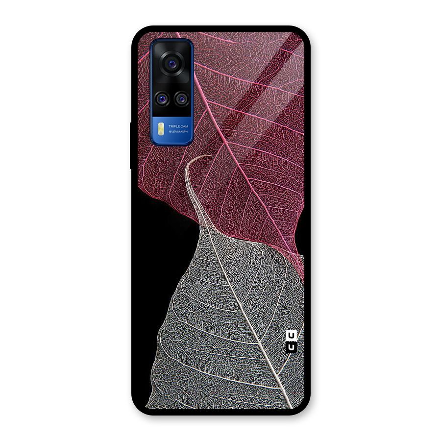 Beauty Leaf Glass Back Case for Vivo Y31