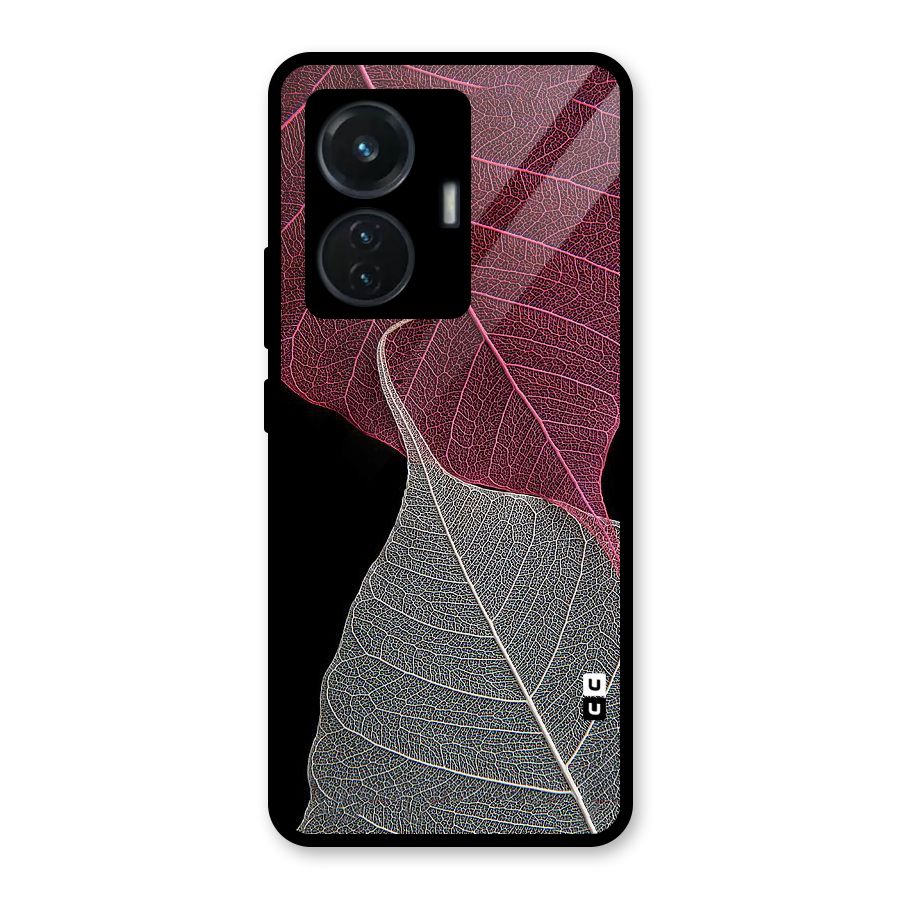Beauty Leaf Glass Back Case for iQOO Z6 44W