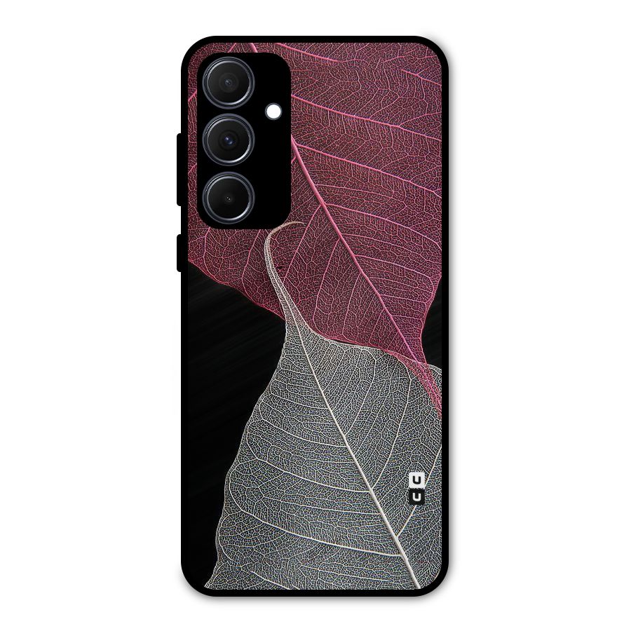 Beauty Leaf Metal Back Case for Galaxy A35