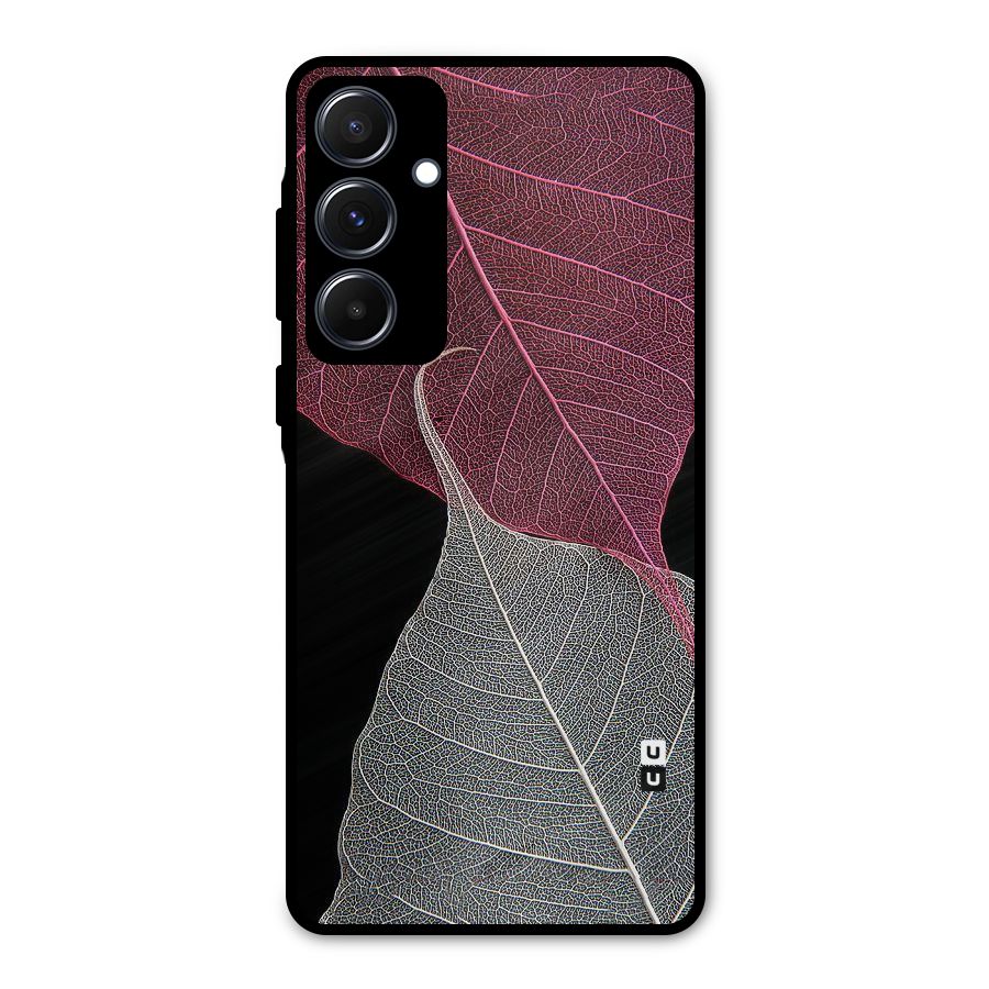 Beauty Leaf Metal Back Case for Galaxy A55