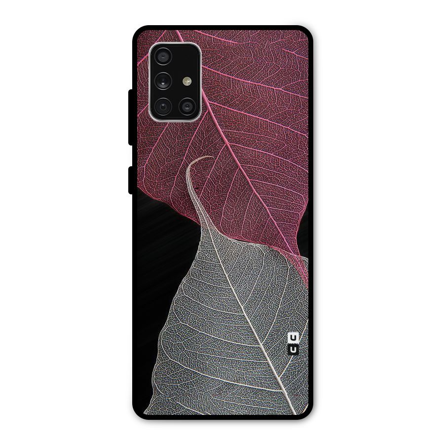 Beauty Leaf Metal Back Case for Galaxy A71