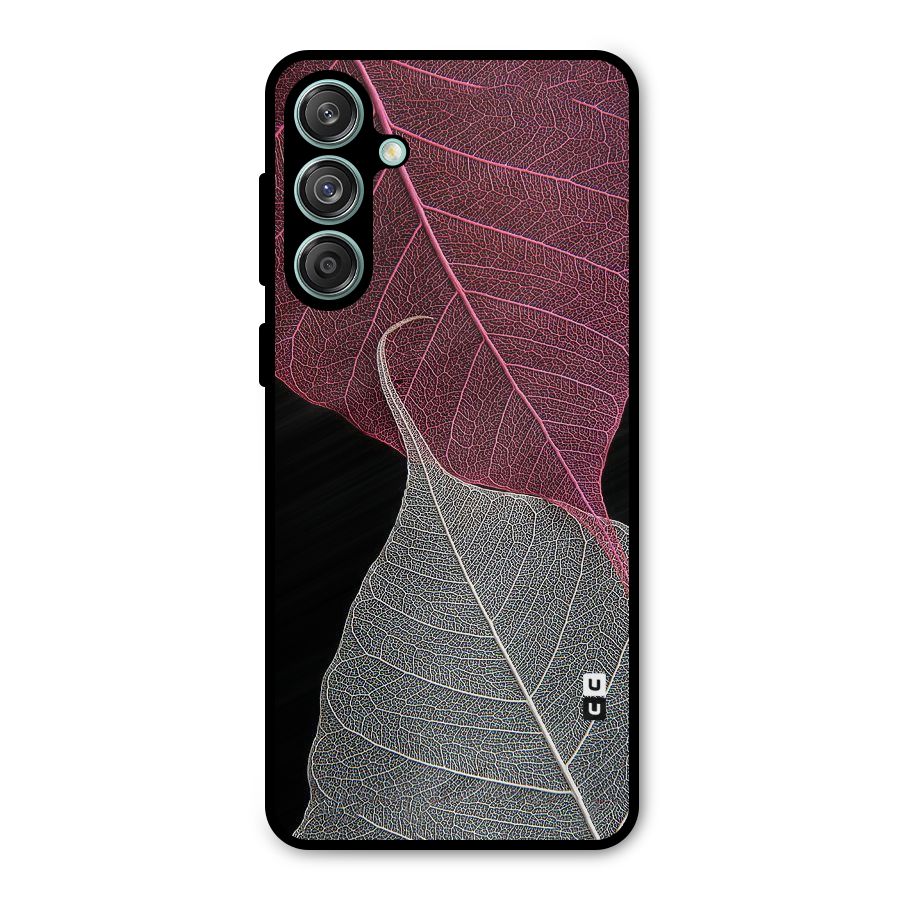 Beauty Leaf Metal Back Case for Galaxy M55 5G