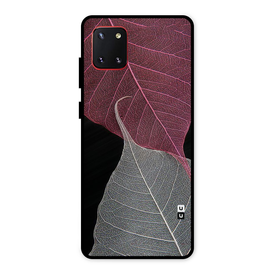 Beauty Leaf Metal Back Case for Galaxy Note 10 Lite