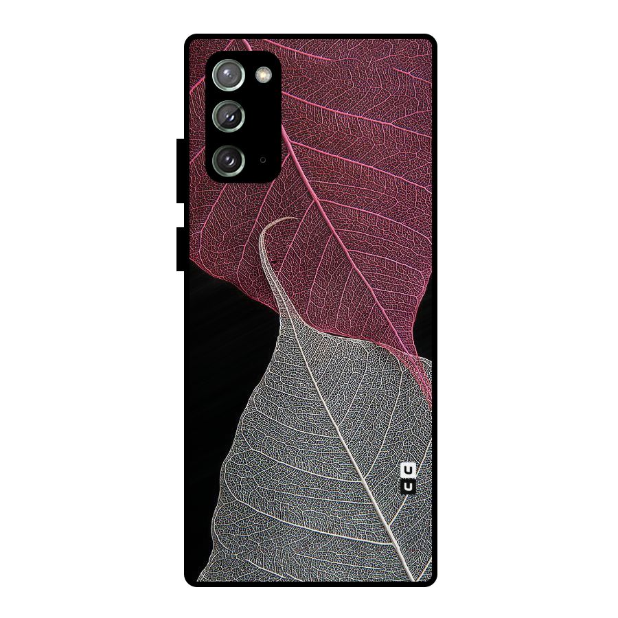 Beauty Leaf Metal Back Case for Galaxy Note 20