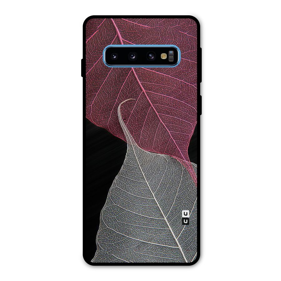 Beauty Leaf Metal Back Case for Galaxy S10