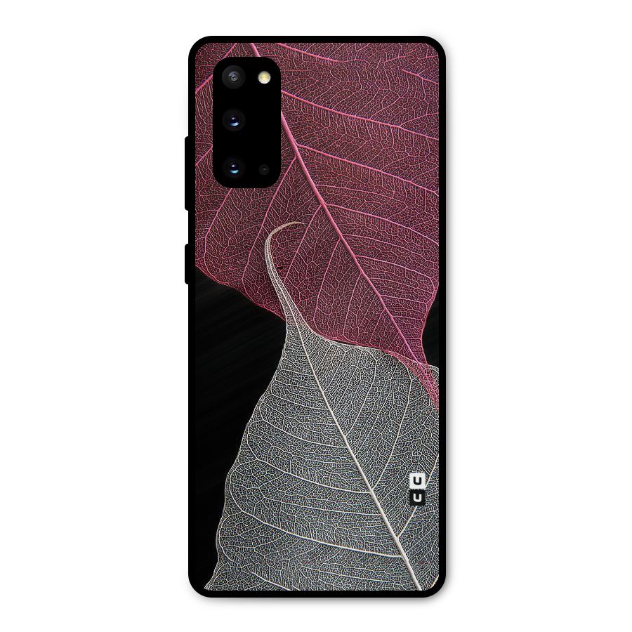Beauty Leaf Metal Back Case for Galaxy S20