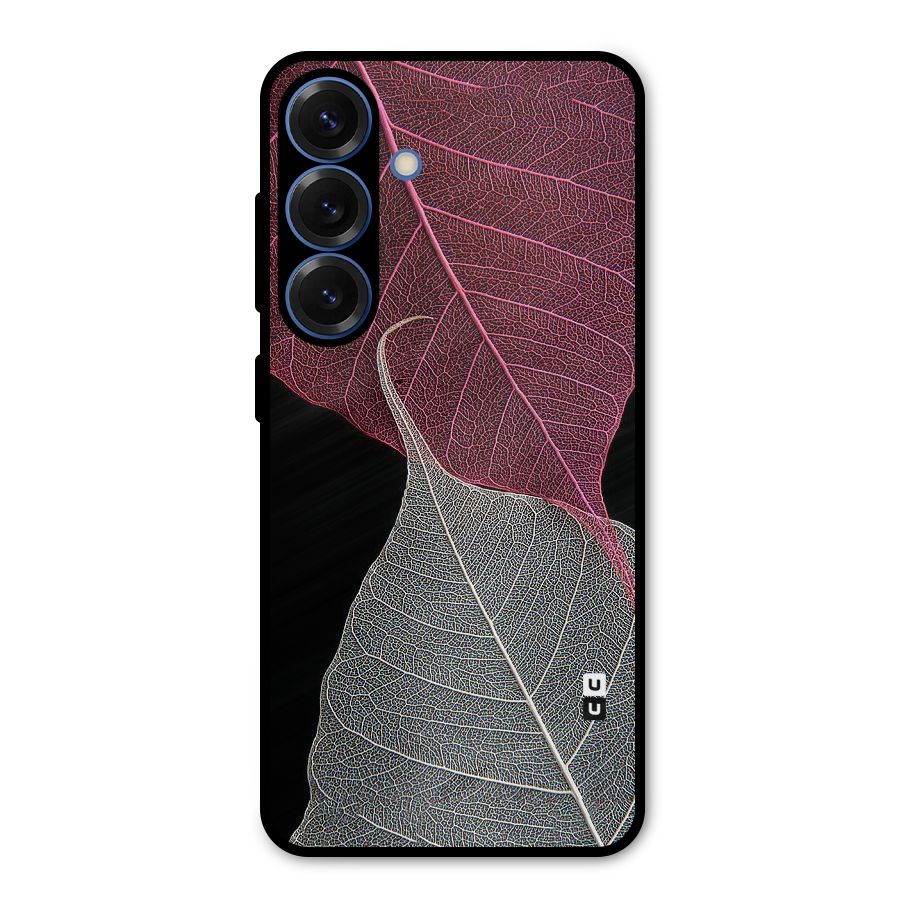 Beauty Leaf Metal Back Case for Galaxy S25