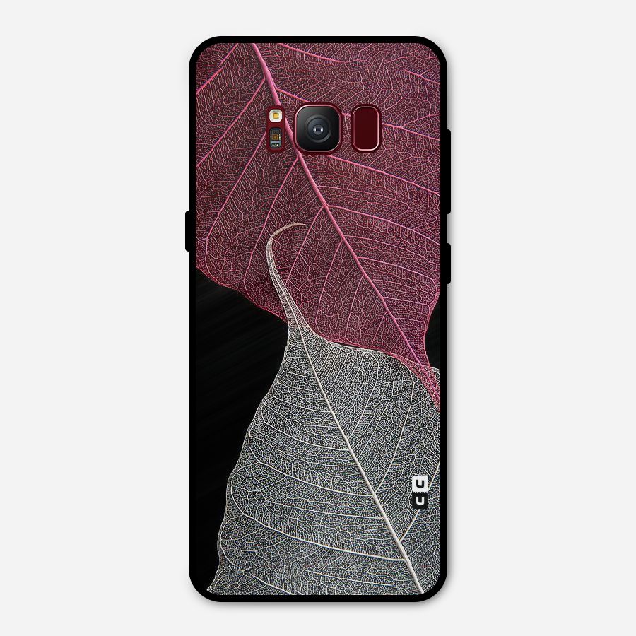 Beauty Leaf Metal Back Case for Galaxy S8