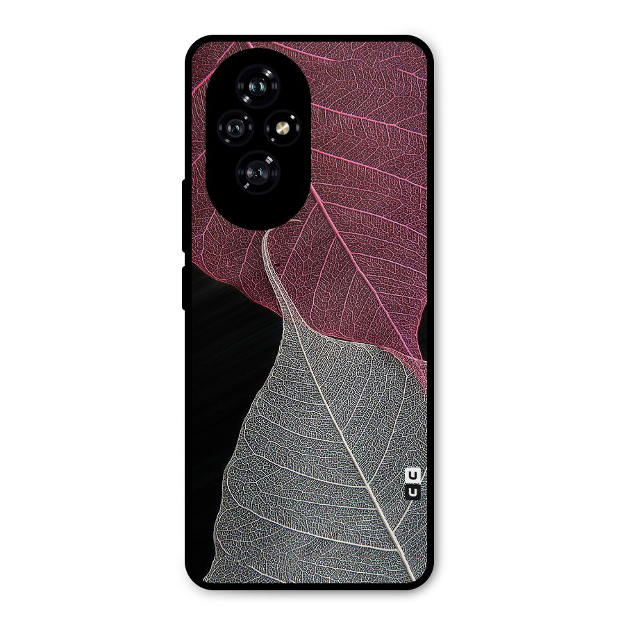Beauty Leaf Metal Back Case for Honor 200