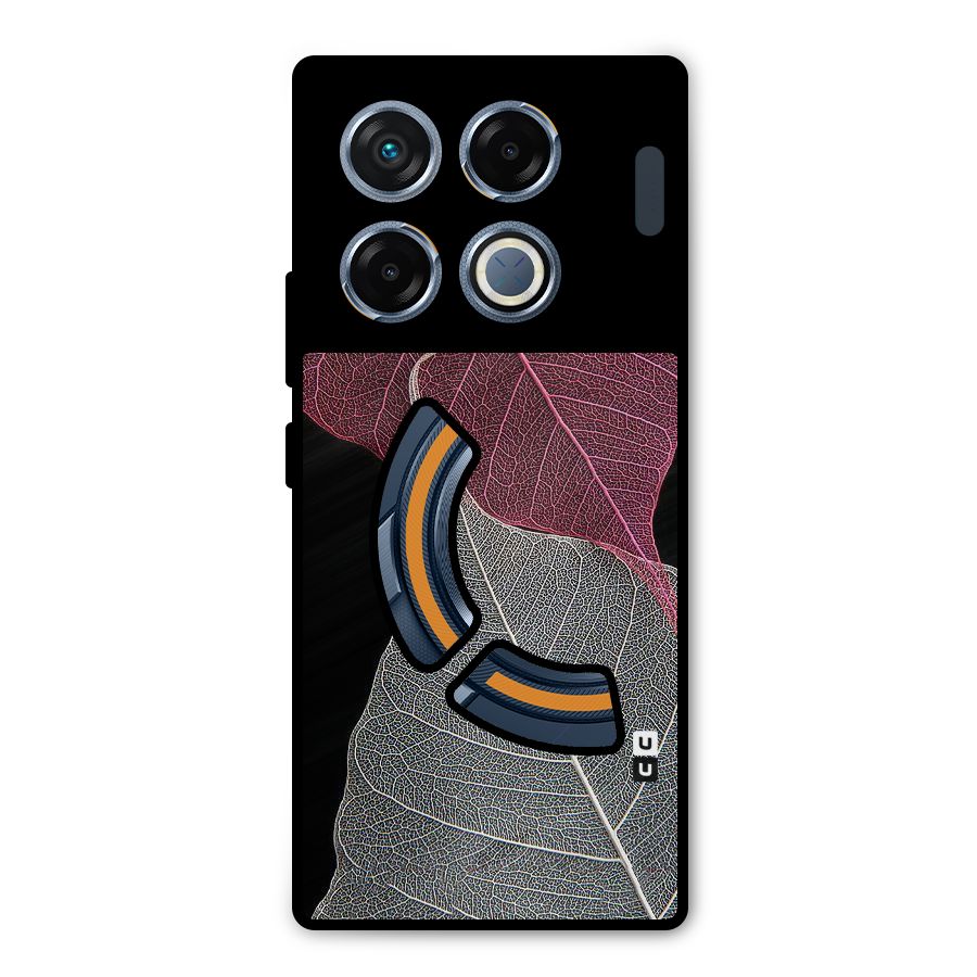 Beauty Leaf Metal Back Case for Infinix GT 20 Pro
