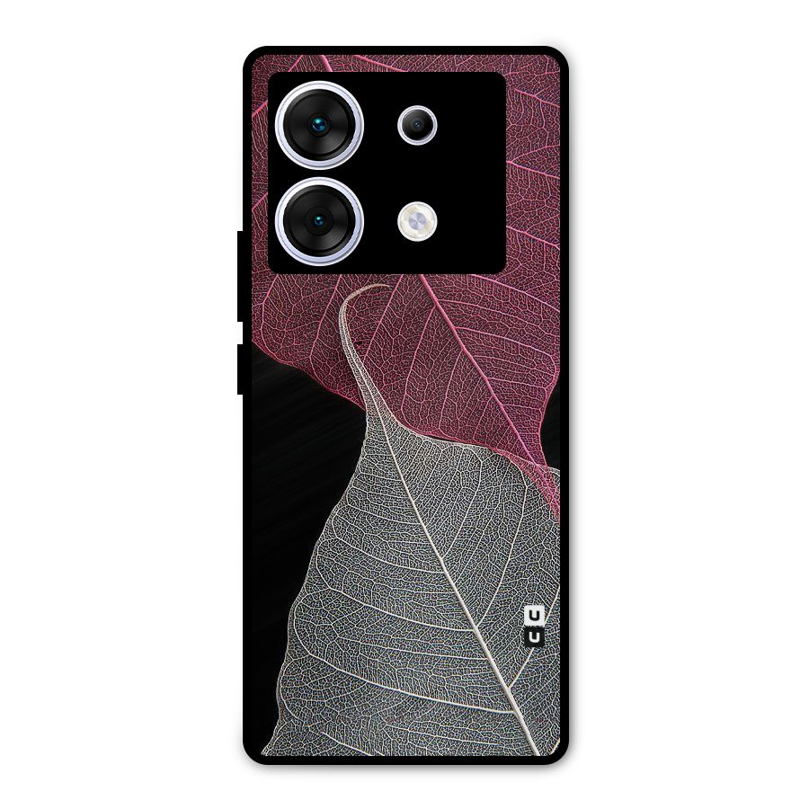Beauty Leaf Metal Back Case for Infinix Zero 30 5G