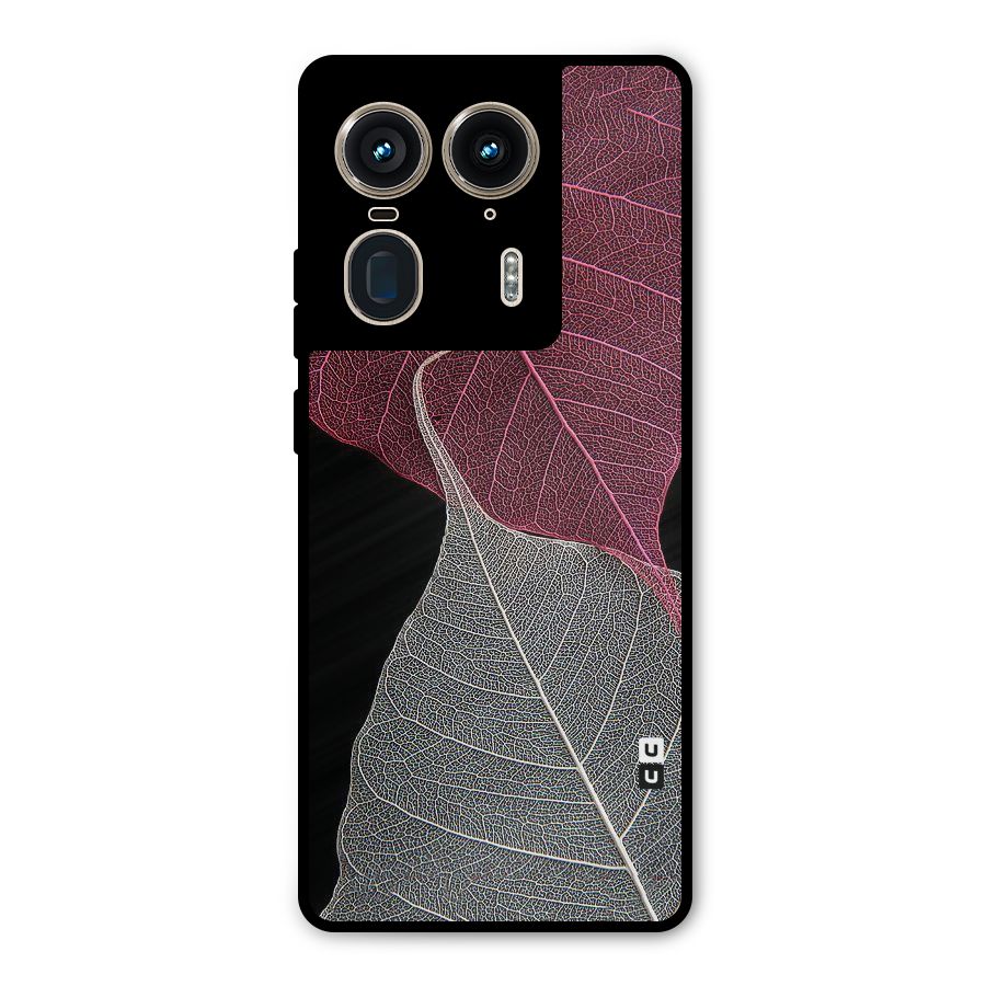 Beauty Leaf Metal Back Case for Motorola Edge 50 Ultra