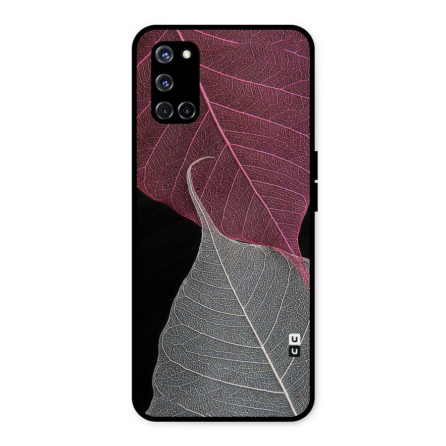 Beauty Leaf Metal Back Case for Oppo A52