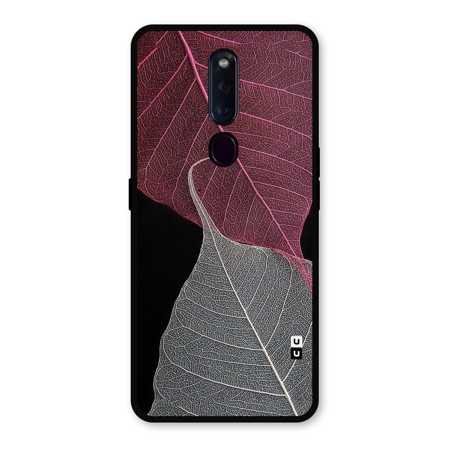 Beauty Leaf Metal Back Case for Oppo F11 Pro