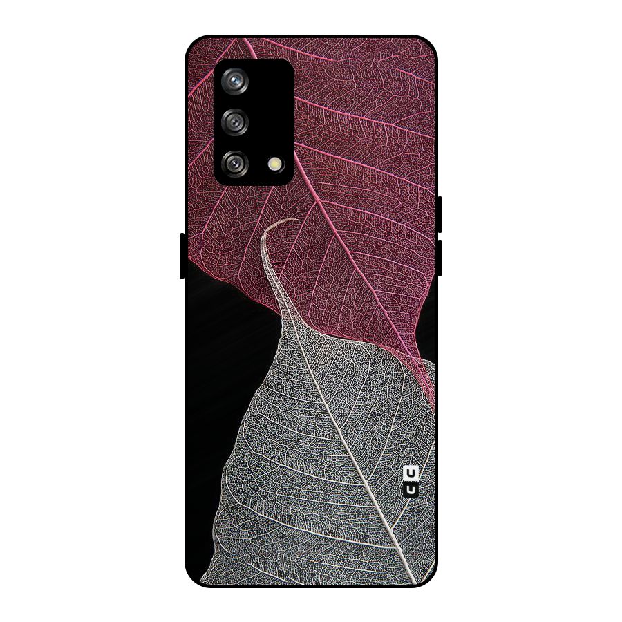 Beauty Leaf Metal Back Case for Oppo F19