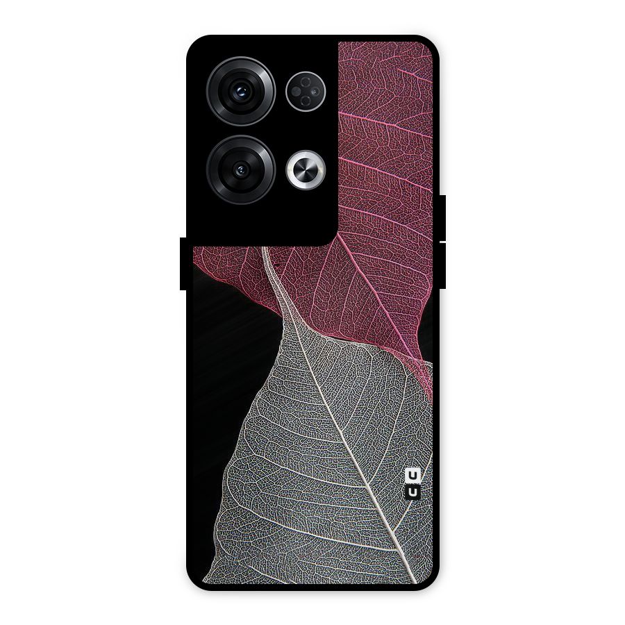 Beauty Leaf Metal Back Case for Oppo Reno8 Pro 5G